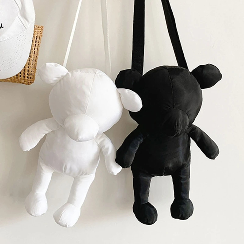 

Vintage Crossbody Bag Little Bear Purses Handbags Decoration Bag Messenger Bag Schoolbag for Dog Walking