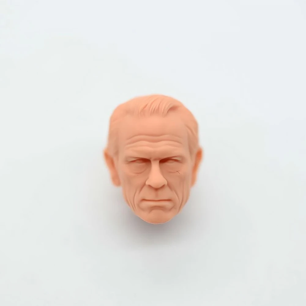 

HL009 1/12 American Actors Tommy Lee Jones Male Solider Head Carving 6 Inch Unpainted Model for Collection