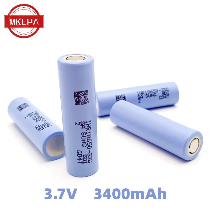 Аккумуляторная батарея 3 7 V 18650 3400 mAh Li-Ion INR18650-33G