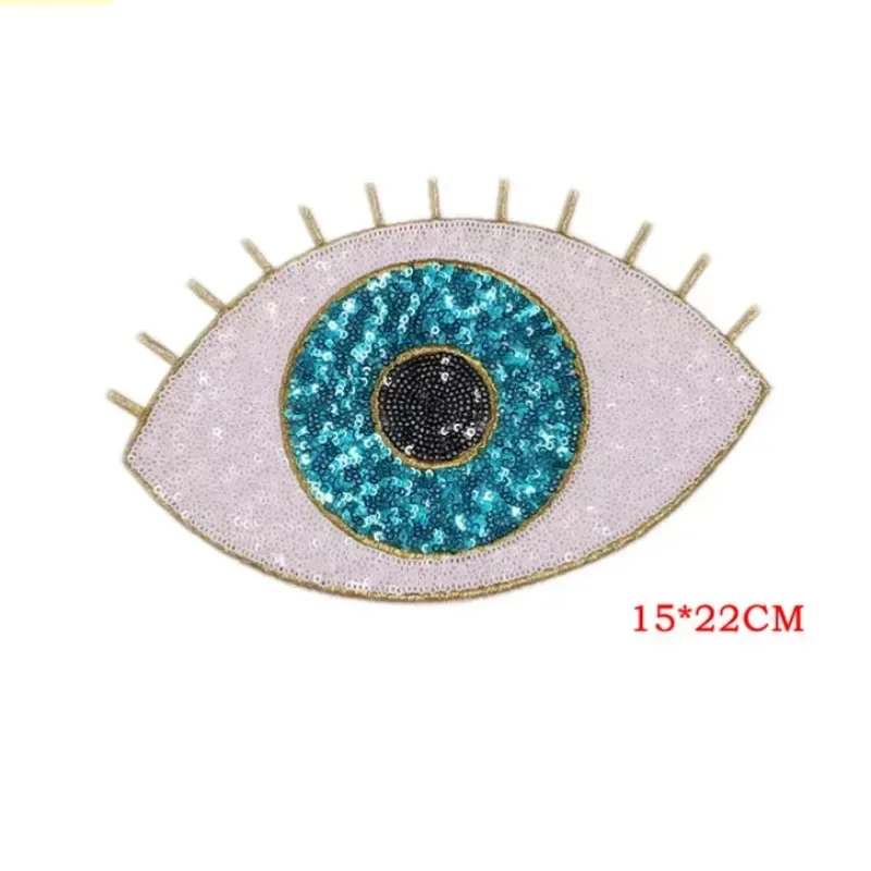 Мультяшные блестящие нашивки Devil's Eye на одежду значок Love футболка наклейки