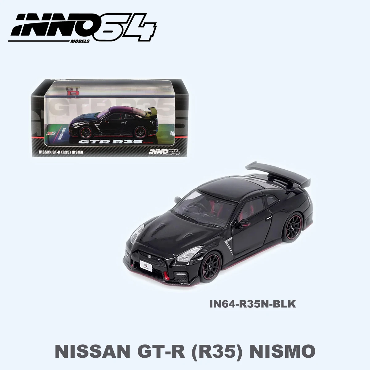 Фото INNO64 1:64 Nissan GT-R R35 NISMO 2, 2 варианта, полностью карбоновые, черные/белые, с литой моделью автомобиля, стандартная версия, в наличии №4