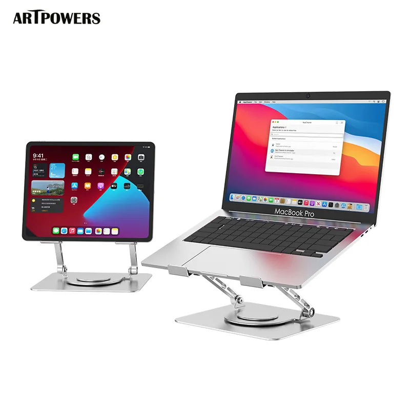 

Подставка для ноутбука Artpowers, вертикальный алюминиевый держатель для ноутбуков Macbook, Apple, Xiaomi, Lenovo, Huawei, аксессуары для ноутбуков