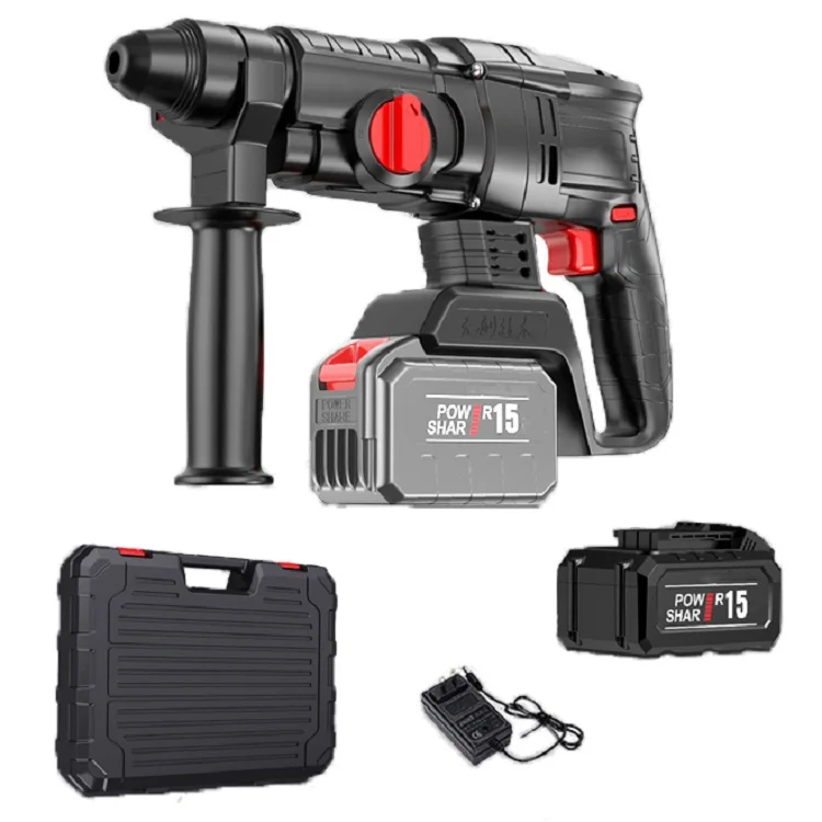 

MQ-1-15 1300 Вт Беспроводная высокомощная бесщеточная электрическая молотка с литиевой батареей