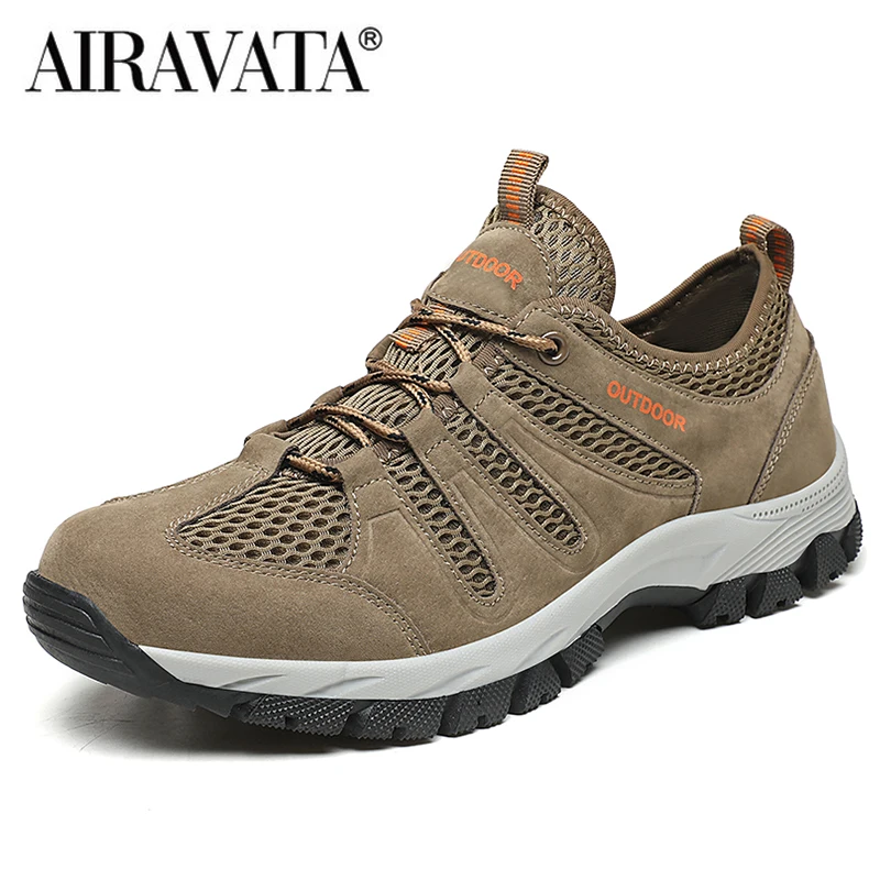 

Men Hiking Shoes Breathable Men Sport Shoes Lace Up Outdoor Jogging Trekking Sneakers Fast Free Shipping Size 39-48
