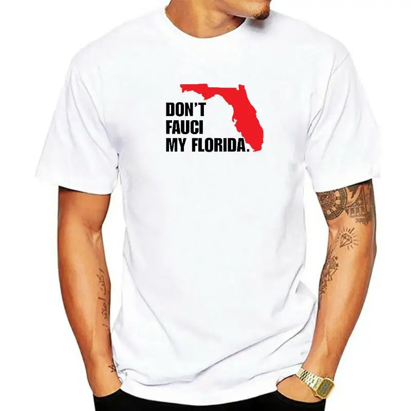 

Футболка женская Повседневная из 100% хлопка с надписью Don't Fauci My Florida 2024, унисекс