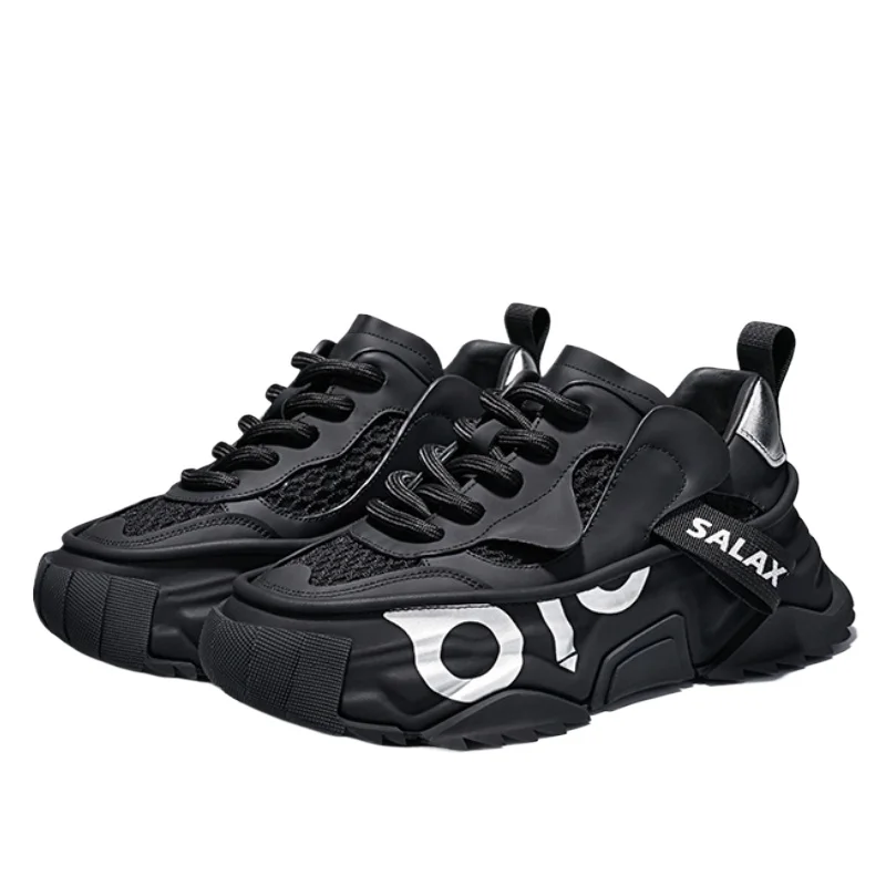 Кроссовки летние для мужчин и женщин удобные дышащие на толстой подошве