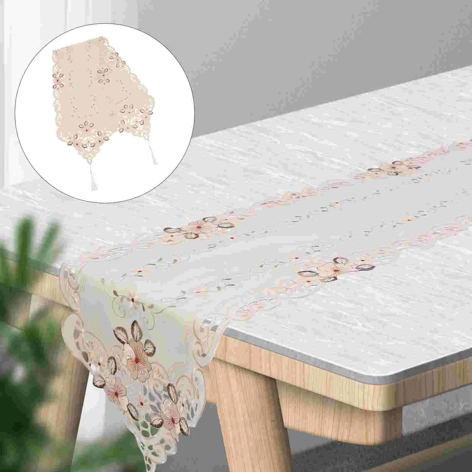 

1pc Table Overlay Practical Wrapping Cloth Vintage Doilies Bridal Party Decor Dining Room Table Runner