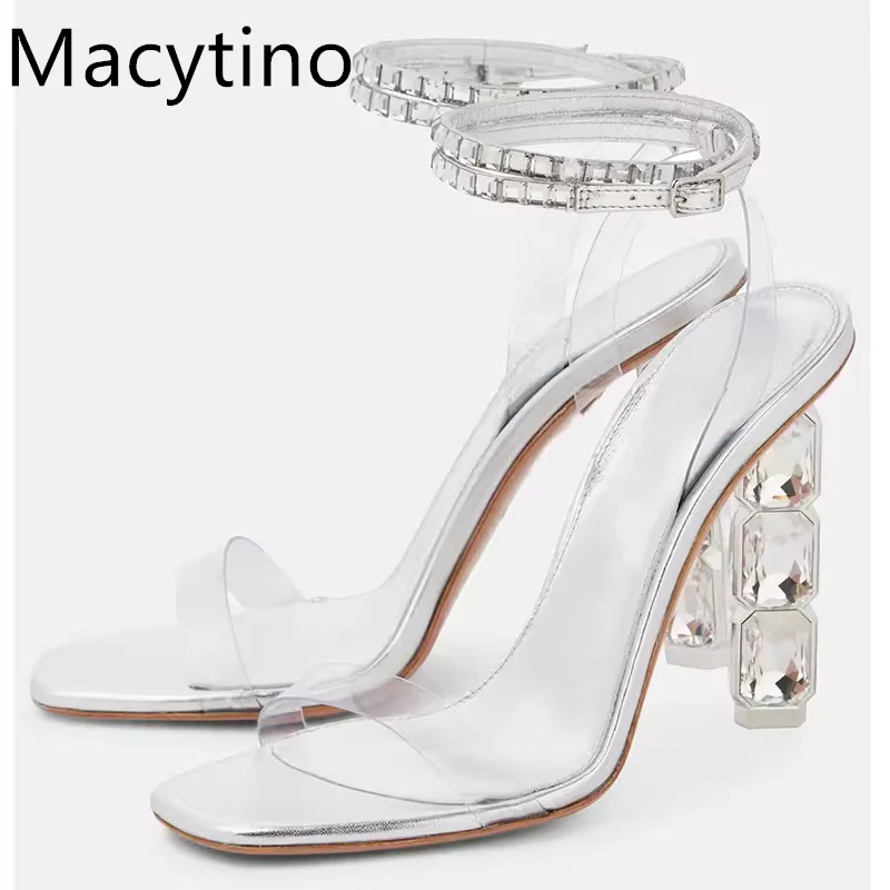 Прямые сандалии на высоком каблуке в европейском и американском стиле женские