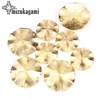 2pcslot zinc alloy screw thread round shape metal frame charms connection kits cabochon setting jewelry accessories
