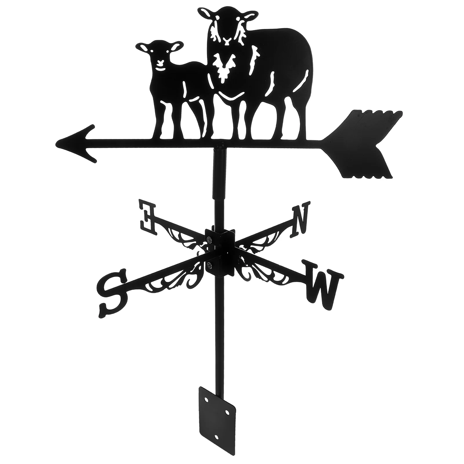 

Sheep Wind Vane Decor Iron Weathervane Decoration Crafts Lawn Stainless Steel Yard