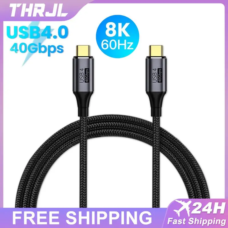 

Data Transfer Usb Type C To Type C Cable Portable Fast Charging Computer Accessories 40gbps Data Cable Pd 100w Universal 5a