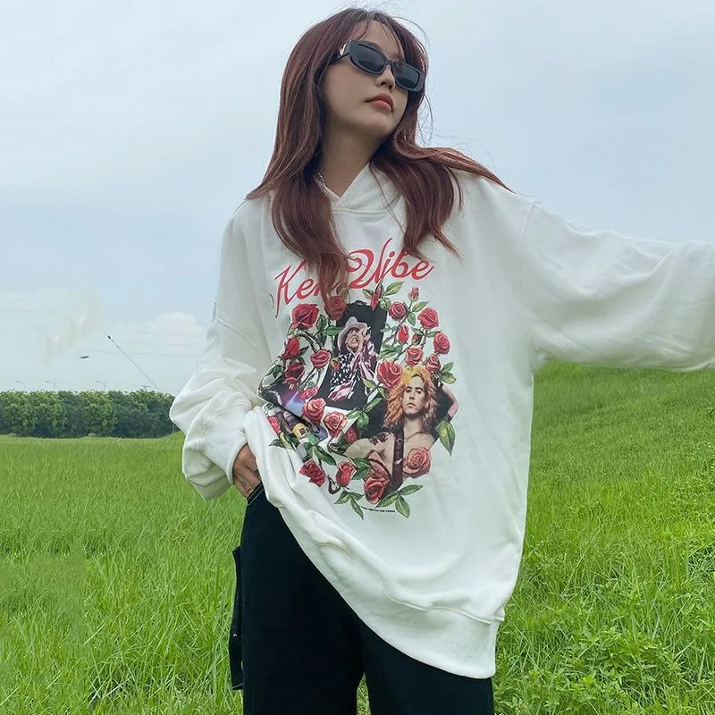 Осень-зима 2024 новый пуловер с капюшоном в стиле вестерн толстовка верхняя одежда