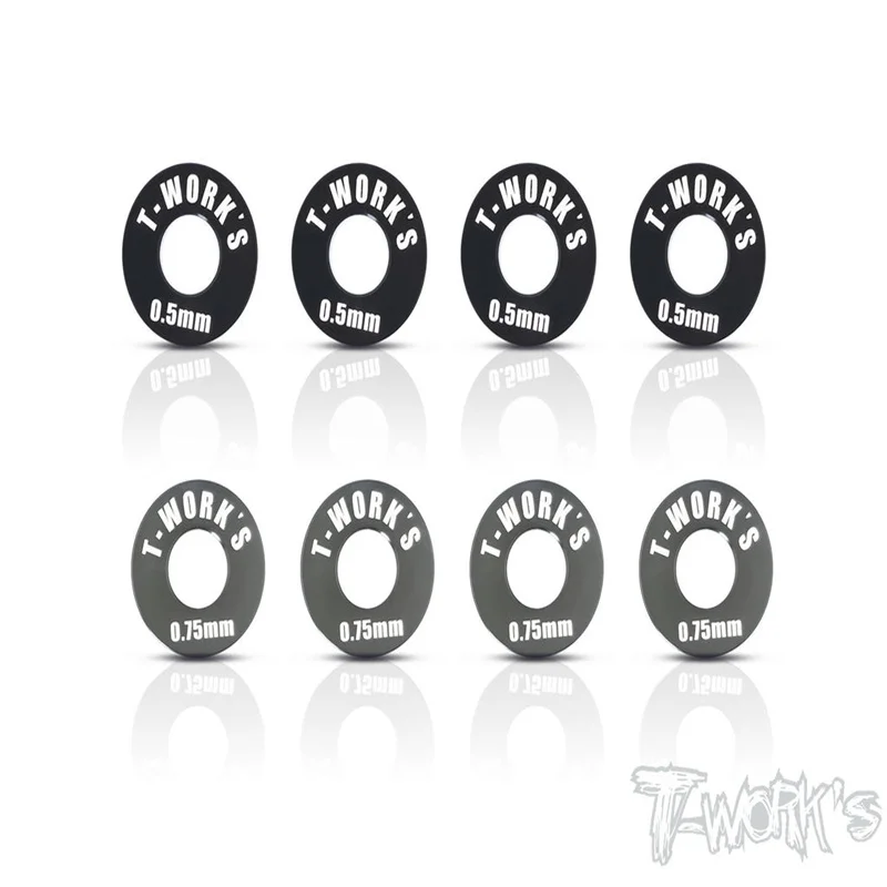 Original T works TO-248-M Front Track Width Adj. Spacer 0.5mm & 0.75mm ( For Mugen MBX7/7R/MGT7/MBX8/Mugen MBX8R ) Rc part