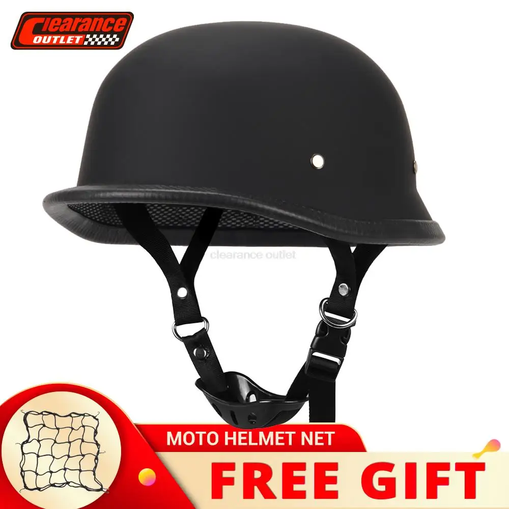 

Helmet Motorcycle Retro Half Motocross Capacete Open Face Casco Scooter Motorbike Helmet German Dot Safety Vintage Casco Moto