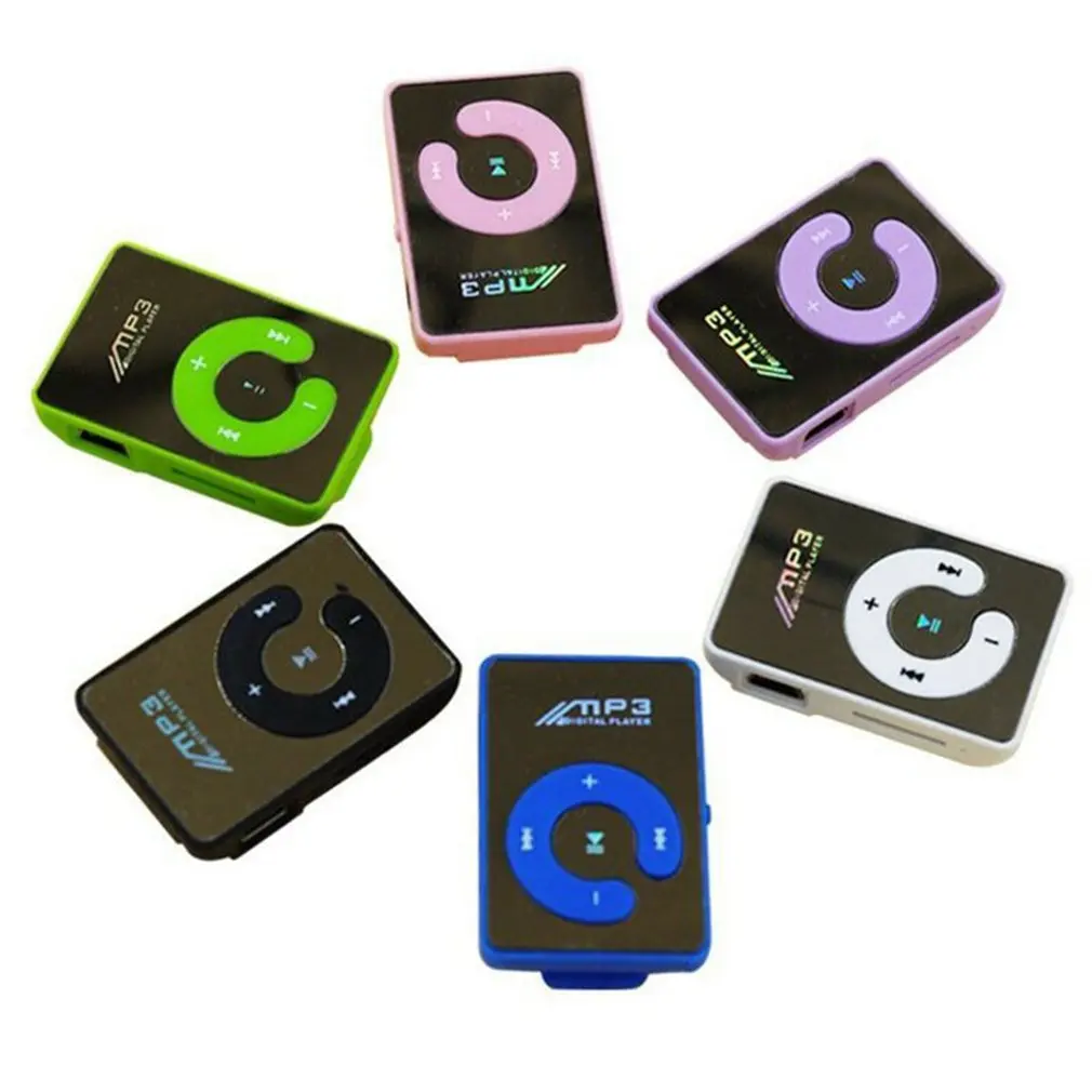 Mini MP3 Portable Mirror Clip MP3 Player Music Media Support Micro TF Card Fashion Hifi MP3 For Outdoor Sports images - 6