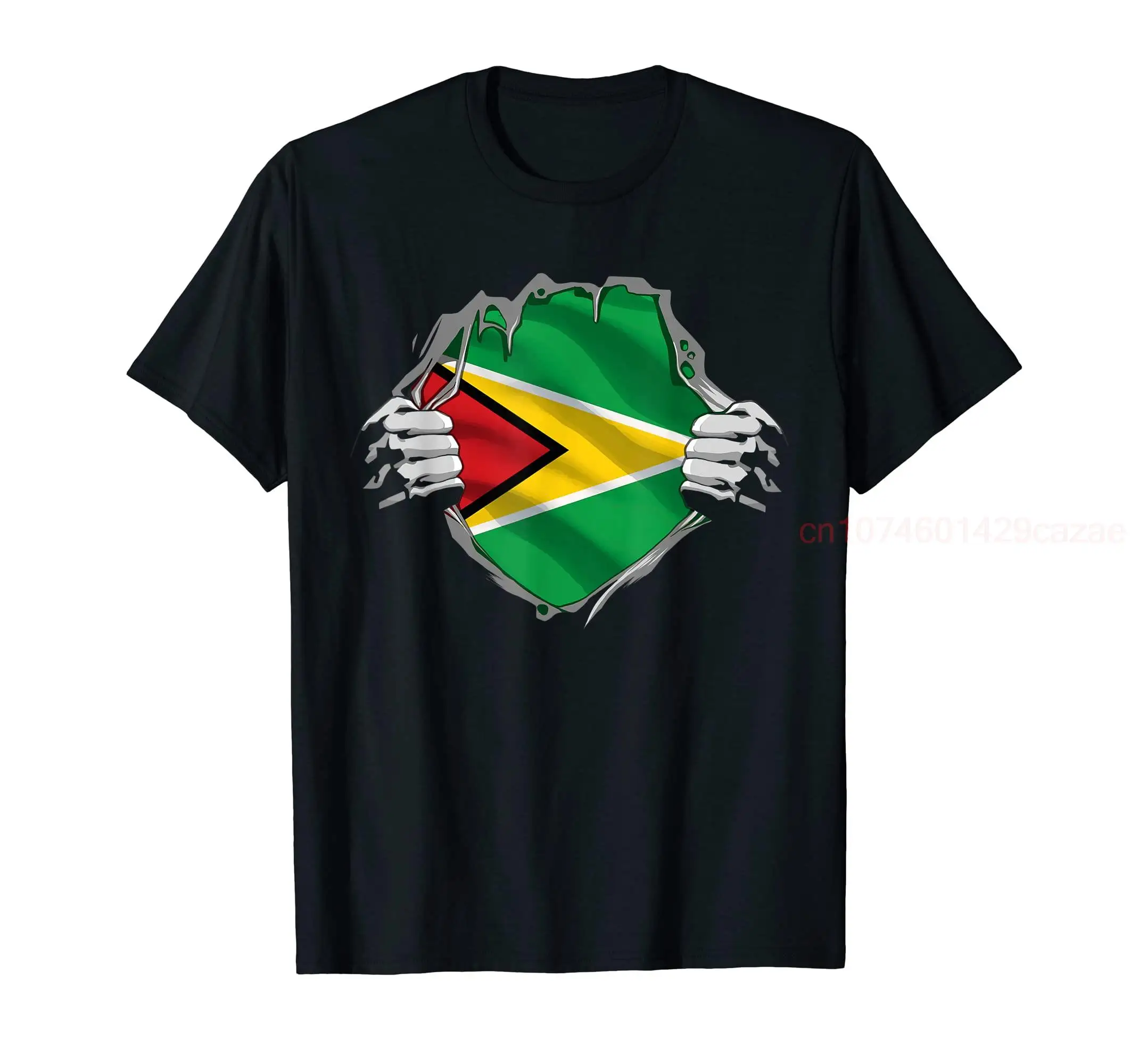 

100% Cotton Super Guyanese Heritage Proud Guyana Roots Flag T-Shirt MEN WOMEN UNISEX T Shirts Size S-6XL