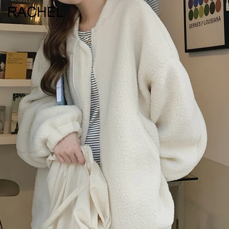 

Fluffy Coat Women's Clothing Autumn Winter 2021 Korean Loose Design Sense Thickened Warm Top Tide Rac
