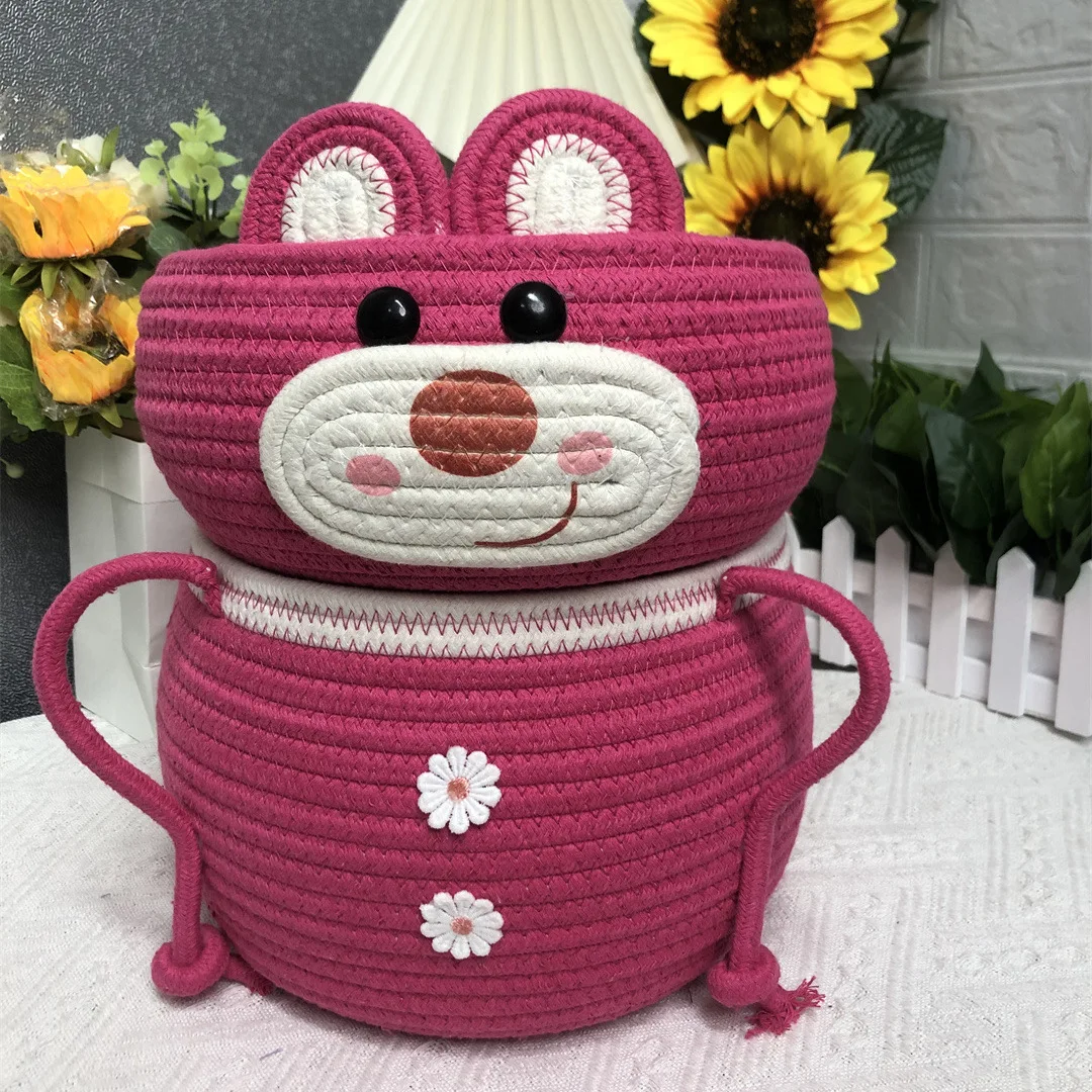 

Cute and creative desktop storage basket