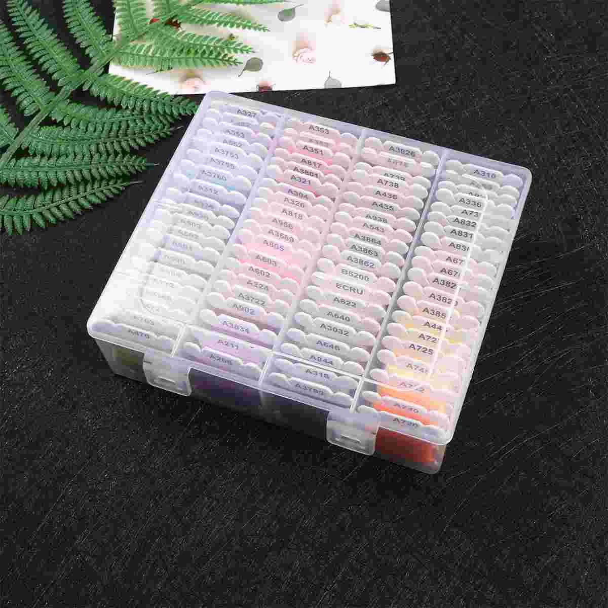 

Thread Embroidery Sewing Yarn Cotton Floss Polyester Kit Bracelets Threads Bobbins Rayon Cross Color String Rainbow Friendship