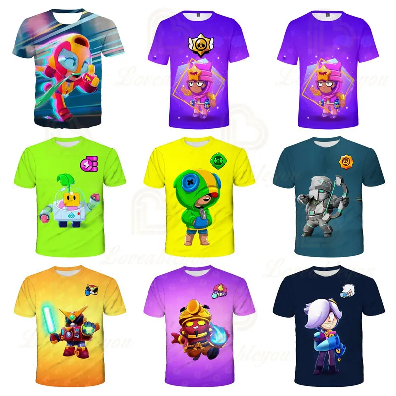 

Crow T-shirt Game 3D t shirts Browings EMZ and Star, Shoot Children's Baby Clothing Kids Leon Tops 2022 Boys Girls tees