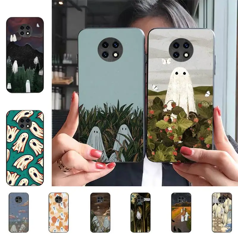 

Cute Ghost Phone Case For Redmi 5 6 7 8 9 10 plus pro 6 7 8 9 A GO K20 K30 K40 pro plus F3 Fundas