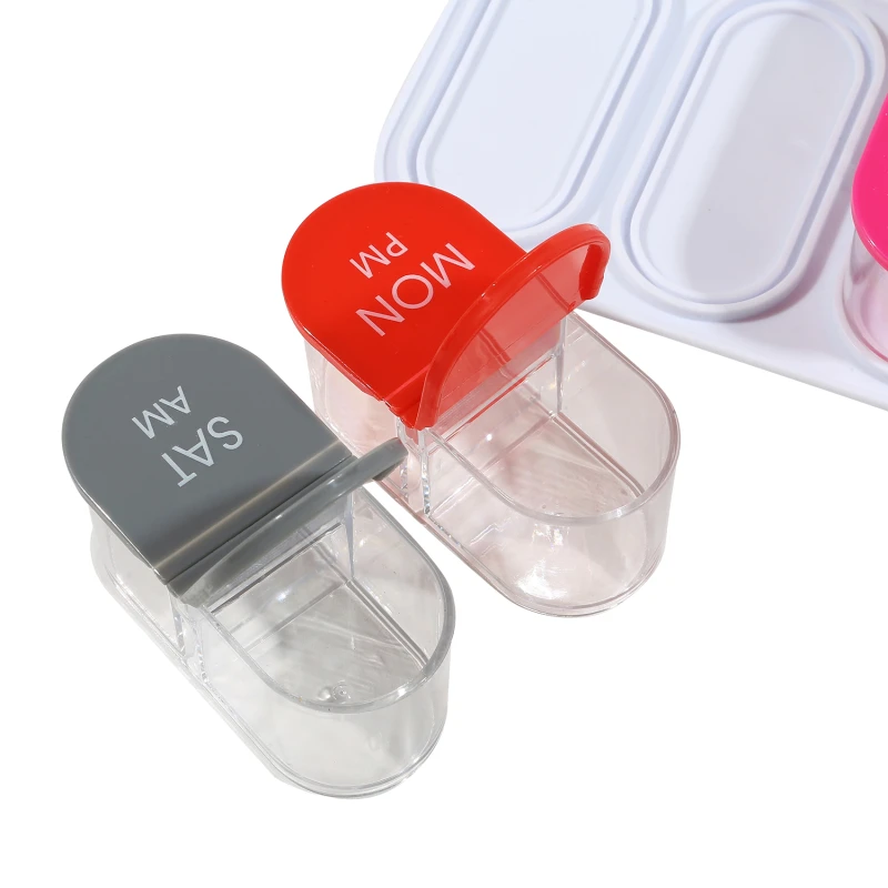 

2022 Еженедельный контейнер для таблеток, съемный контейнер для таблеток, контейнер для лекарств, портативный диспенсер для таблеток, влагос...