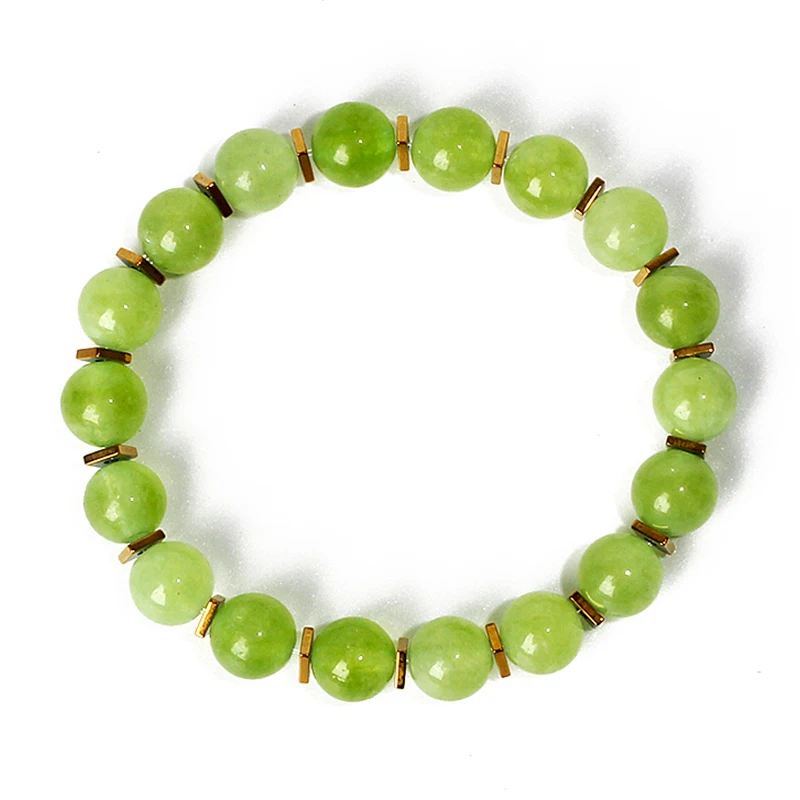 

8mm Green Nature Stone Wealth Bracelets Men Good Luck Feng Shui Chakra Bracelets for Women Healing Crystal Quartz Agates Jewelry