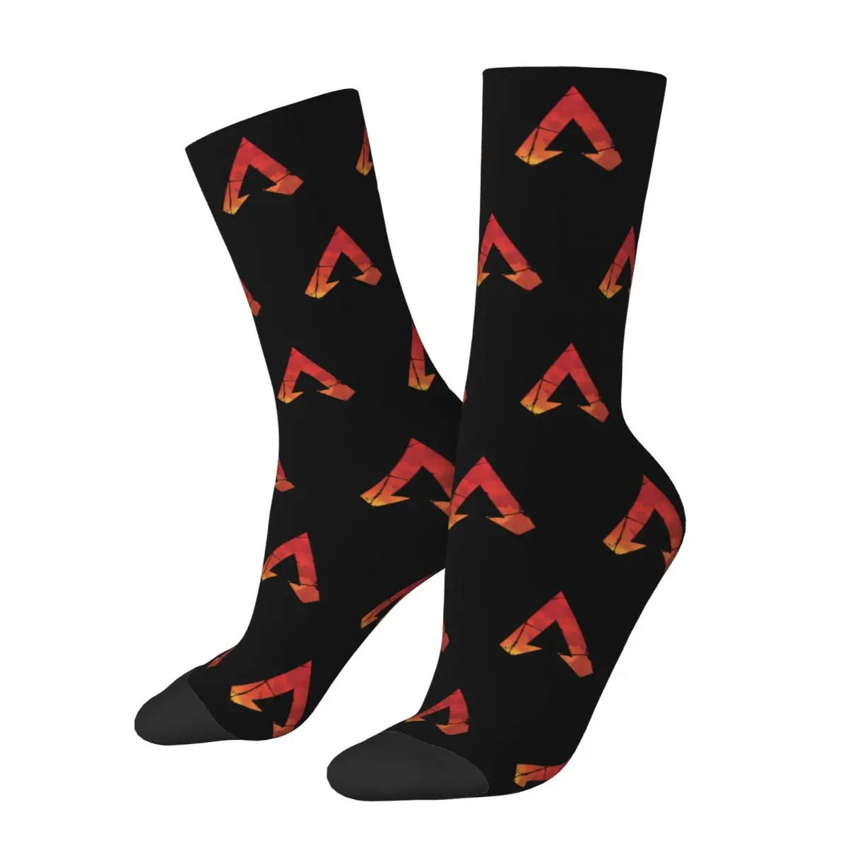 

Retro Apex Legends Logo Soccer Socks Battle Royale Game Polyester Crew Socks for Unisex Non-slip