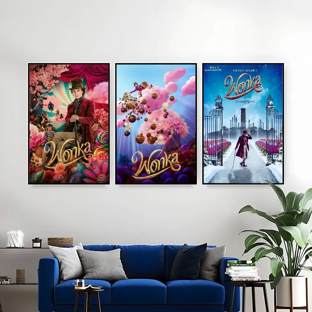 Фото W-Wonka постер фильма без рамки постер крафт-клуб барная бумага винтажный постер настенная живопись наклейки для спальни и учебы №5