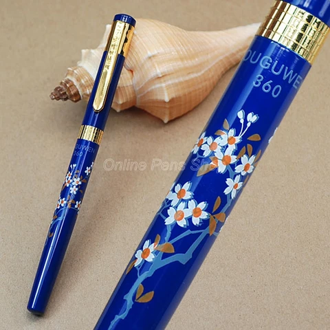 Jinhao металлическая синяя перьевая ручка 0,5 мм фоторучка JF003