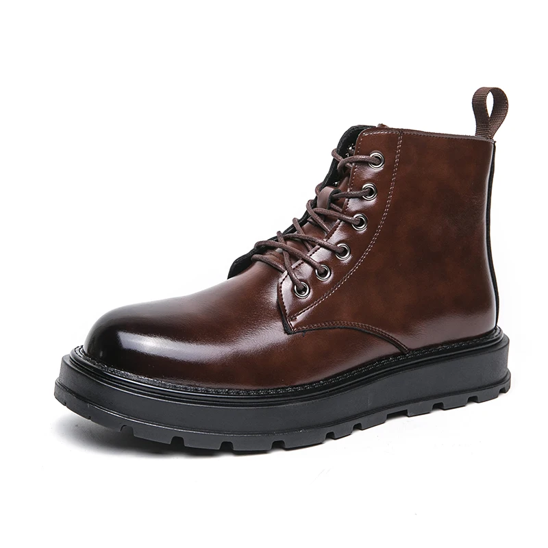 Деловые офисные ботильоны для мужчин повседневная мужская обувь модная из