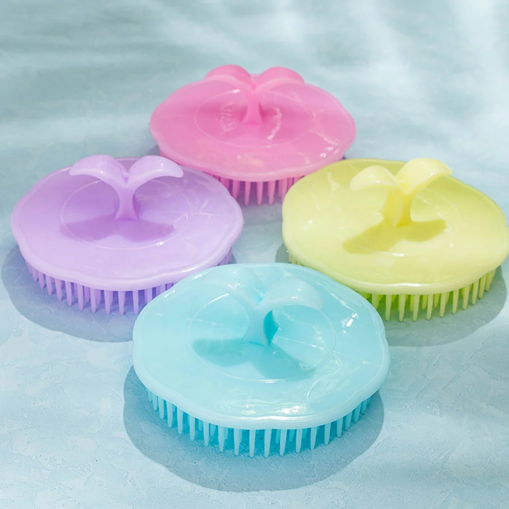 4 шт. шампунь расческа массажер для волос кожи головы щетка тела отшелушивающий