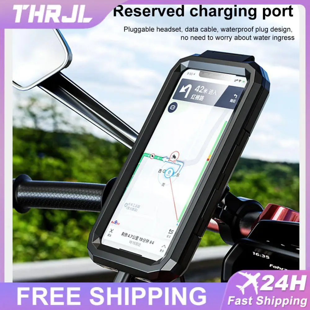 

Mobile Phone Holder One Size Fits Most Waterproof Trestle New Bicycles Motorcycles Outdoors Watertight Housing Convenient