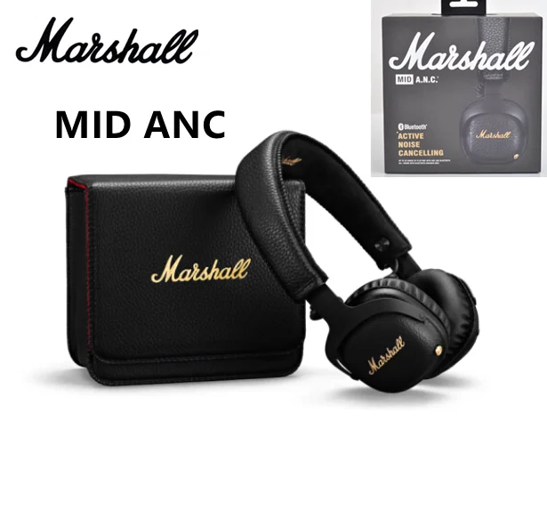 

Marshall Mid ANC Rock Retro Active Noise Cancelling Wireless Bluetooth Headphones Foldable Sports Gaming Headset