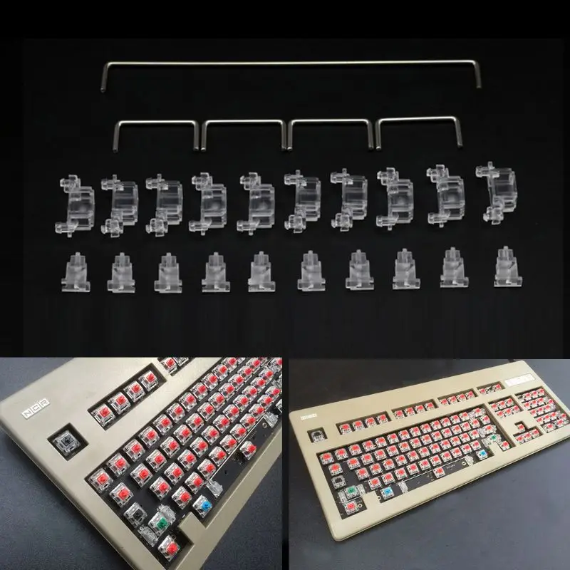 60% 87 OEM Mechanical keyboard for Cherry MX Switch Pcb Mounted Stabilizer for Case 6.25u Modifier Key Stabiliser Plate