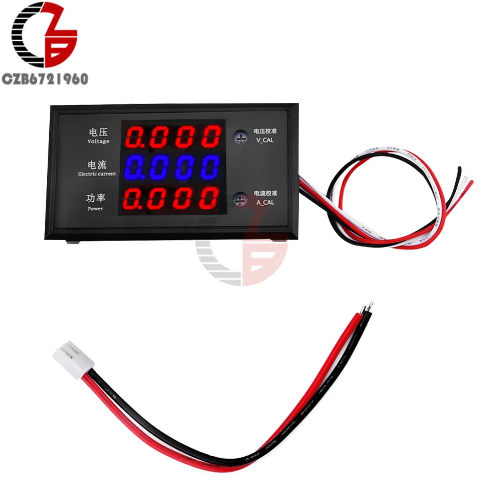 

DC 0-500V 10A 5000W Digital Voltmeter Ammeter Dual Display Voltage Power Detector Current Meter Panel Amp Volt Gauge Meter