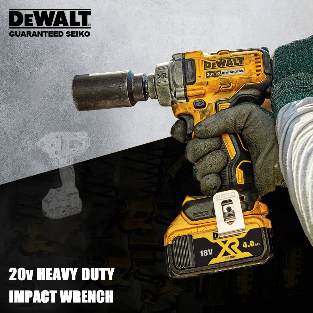 Dewalt Heavy Duty Cordless Impact Wrench Rechargeable Brushl