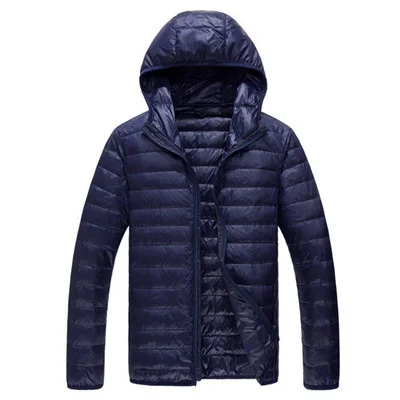 

Clothing KOLMAKOV Men's Hot Sale Mens Solid Color Duck Down Coats Winter Extralight Waterproof Overcoats Men Hooded Short Coats