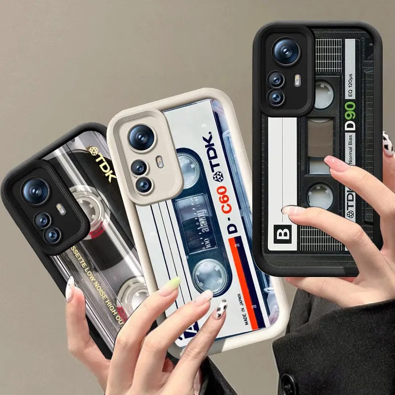 Retro Cassette Tape Phone Case For Xiaomi 11i 11 Lite 12 14T Redmi Note 10 11T 13 Pro 5G Plus 11S 12S