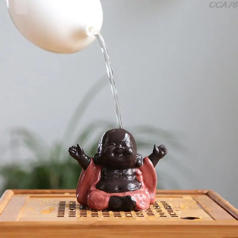 

Статуя Будды Maitreya, чайная скульптура, резная фигурка, демонстрационный орнамент