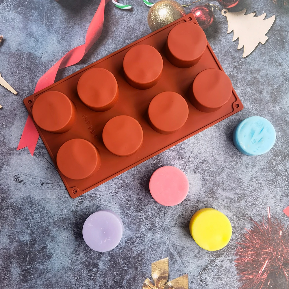 

Cylinder Silicone Mold For Baking Chocolate Cover Cookie Sandwich Cookies Muffin Cupcake Brownie Cake Pudding Jello Mould