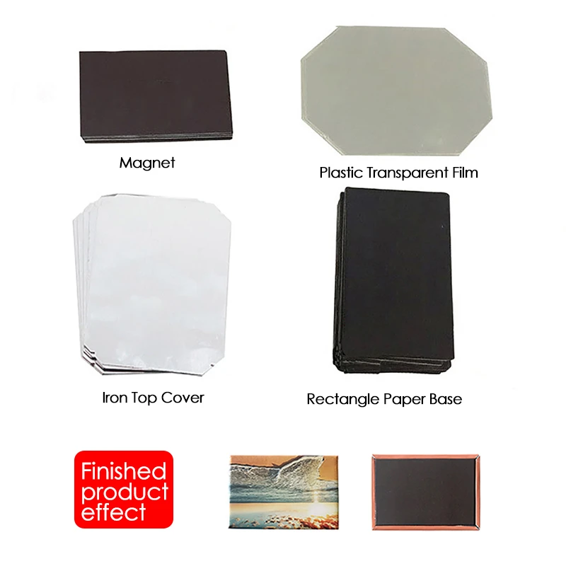 50 комплектов 80x53 мм прямоугольные магниты на холодильник DIY материалы для