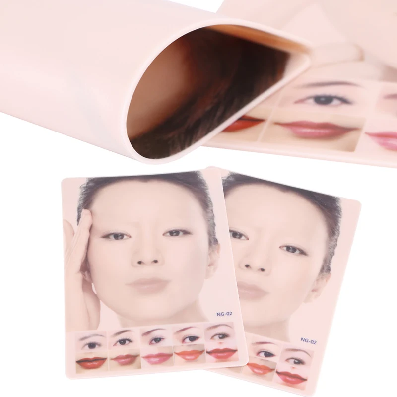 

1pcs 4D Permanent Makeup Tattoo Practice Skin Silicone Beauty Eyebrow Lips Face Tattoo Skin Practice Microblading Tattoo Supplie