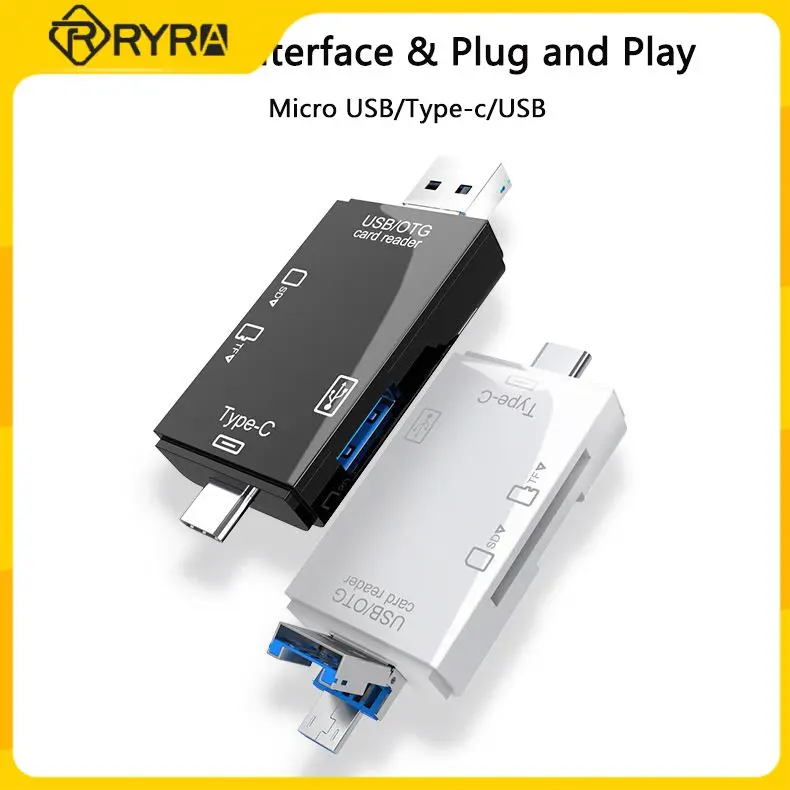 

RARY многофункциональный компьютер, устройство для чтения карт памяти, портативный USB Тип C, два слота, флэш-карта памяти