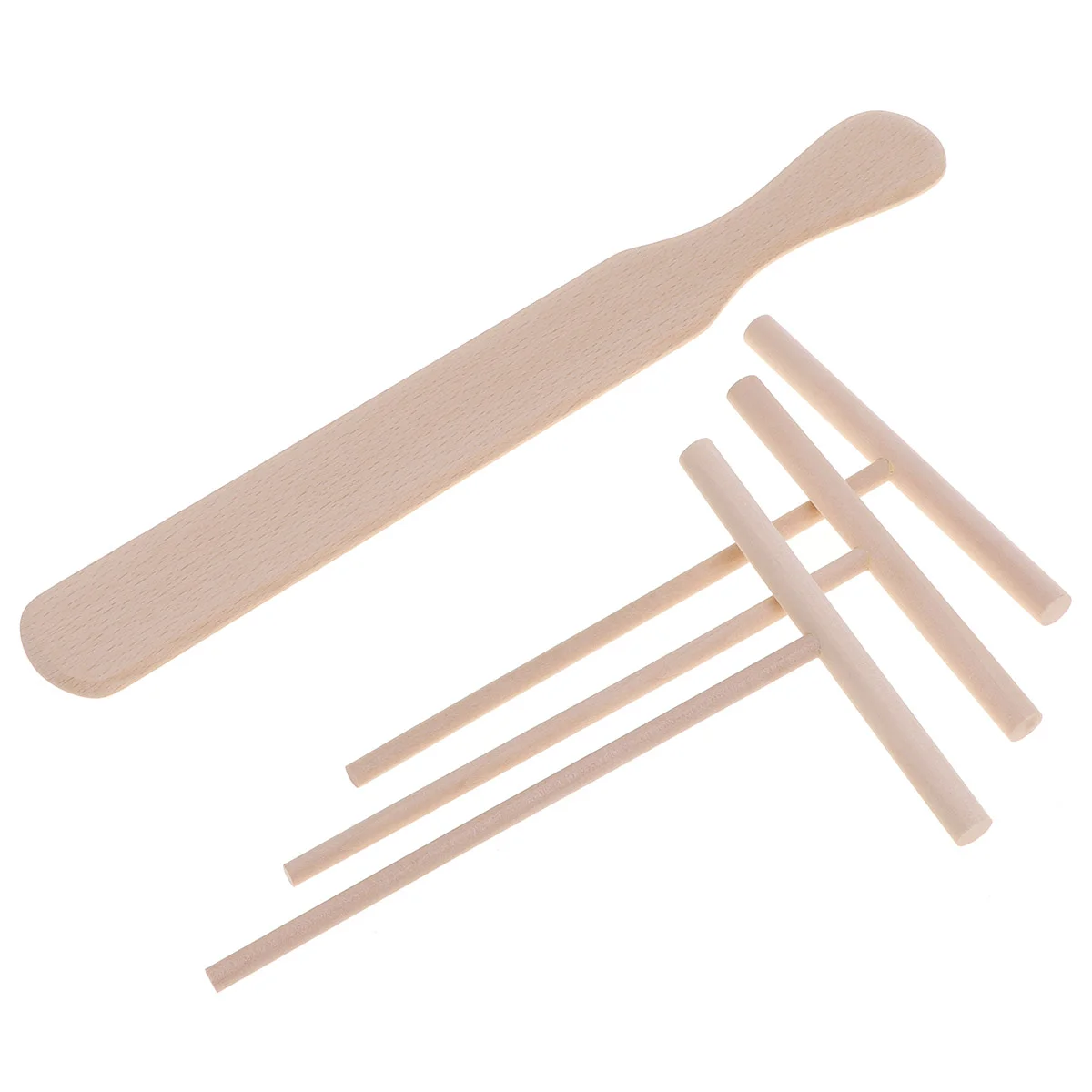 

Crepe Spreader Spatula Tool Stick Maker Pancake Tools Rake Wood Utensils Making Turner Kitchen Wooden Pan T Scraper Professional
