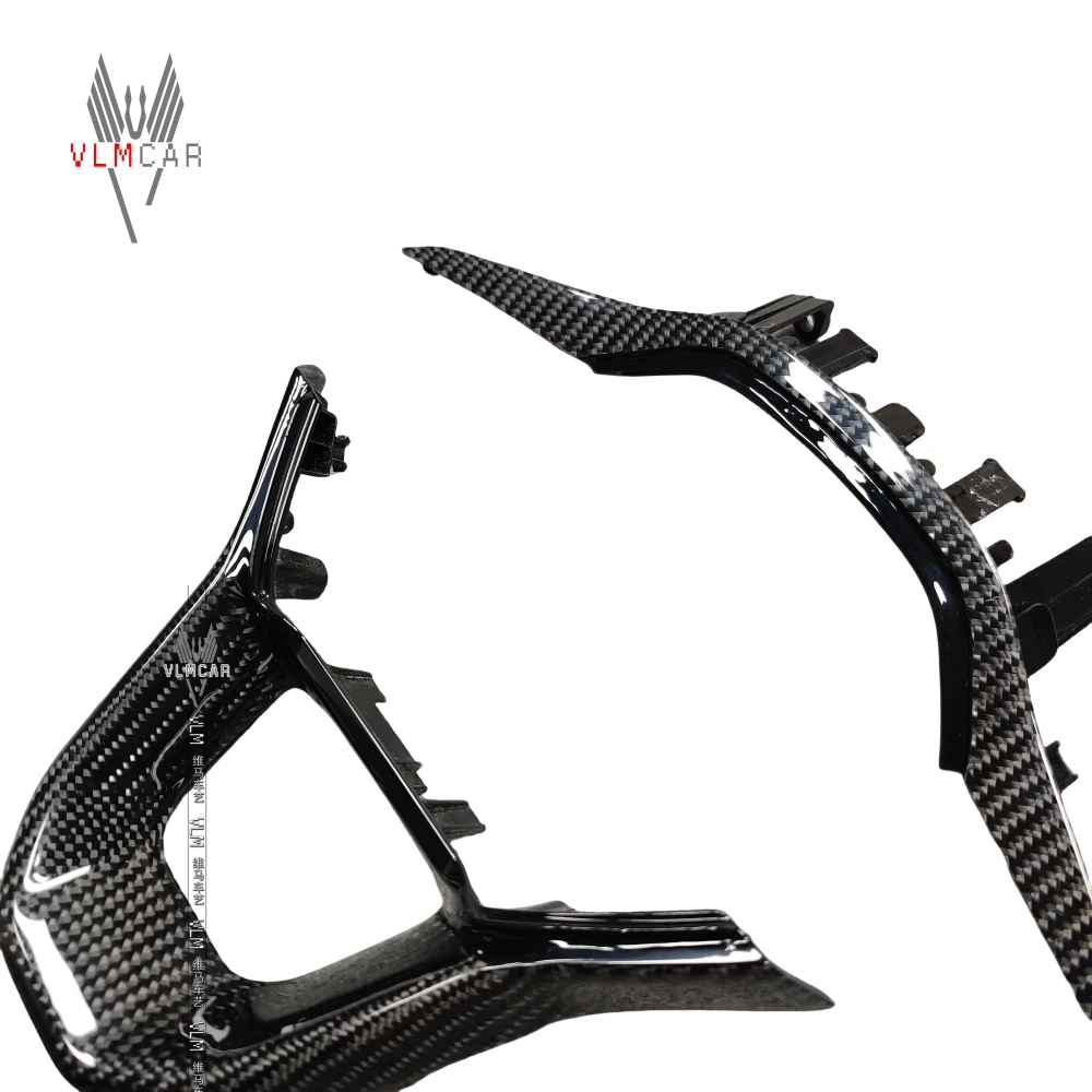 Фото Накладка на руль из углеродного волокна VLMCAR для Seat Cupra Ateca MK4 2023, с веслами, частный заказ Leon Cupra №1