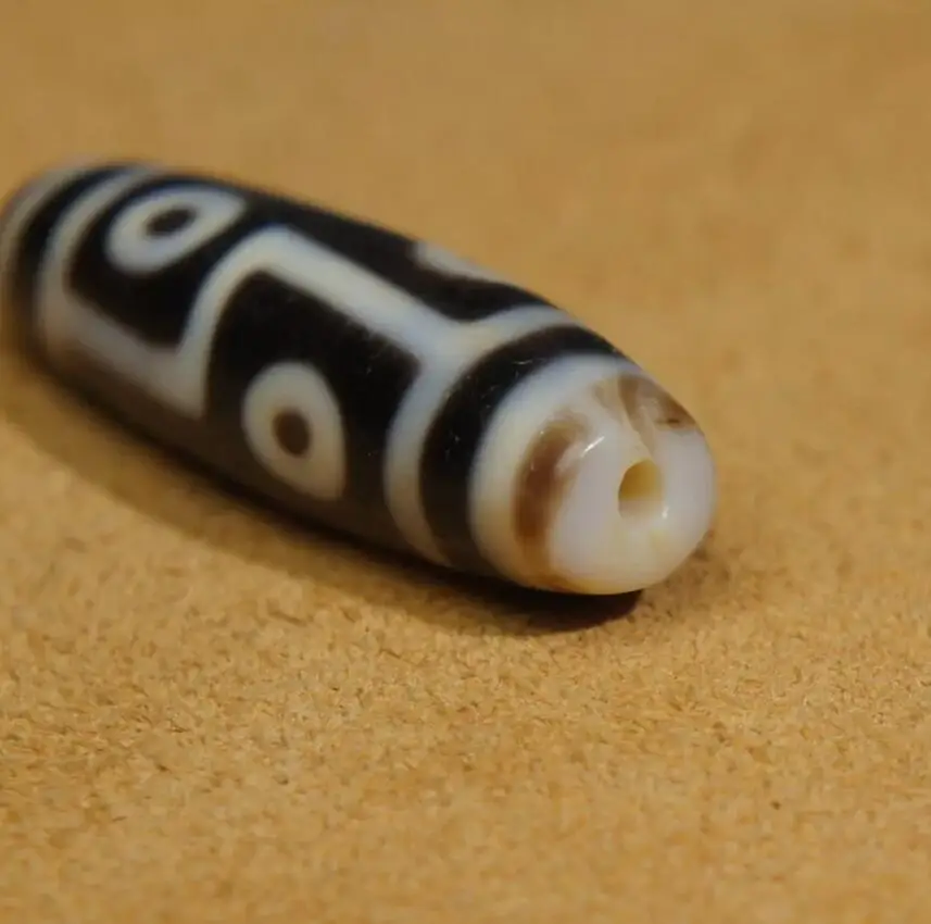 Масляные гладкие старые Агаты древние тибетские бусины DZI 6 глаз тотемный Амулет