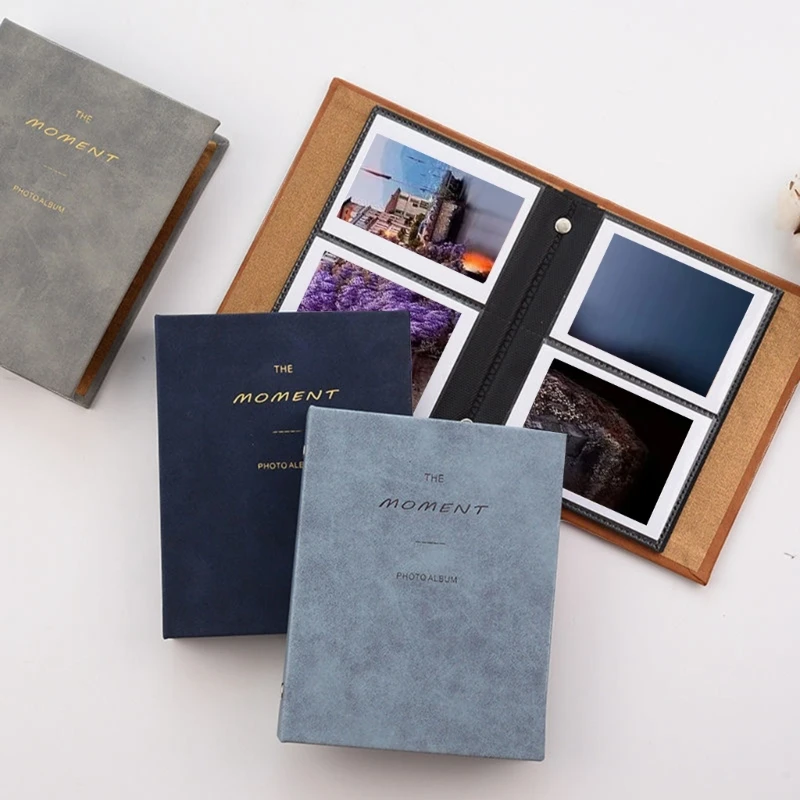 

3-дюймовые фото замшевые штрафы для кинофильмов Шлейфы фотоальбомы Маленькие искусственные 64 листа Коллекция фотографий этого альбома