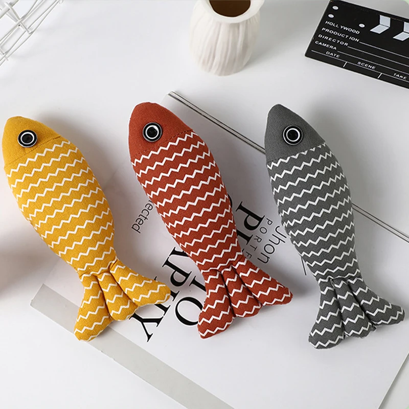 

Funny Cat Toy Fish Interactive Soft Simulation Fish Cat Toy With Catnip Toy Cats Chew Bite Toys Cat Chewing Playing Cat Supplies
