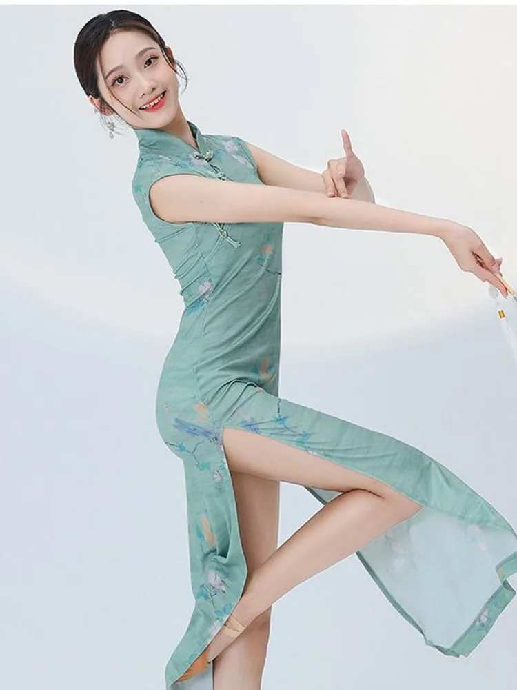 Платье для современных латинских танцев с принтом женское платье вальса Новинка